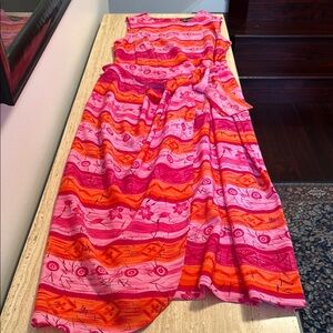 Sag Harbor Vibrant Rasberry and Orange Women's Skirt size 12
